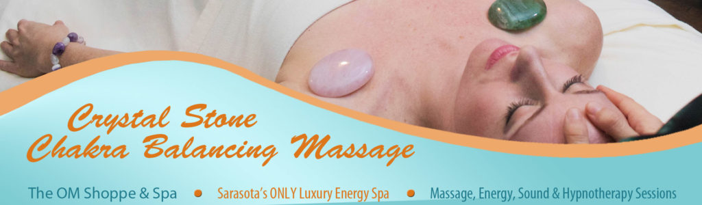 The OM Shoppe & Spa - Crystal Stone Chakra Balancing Massage